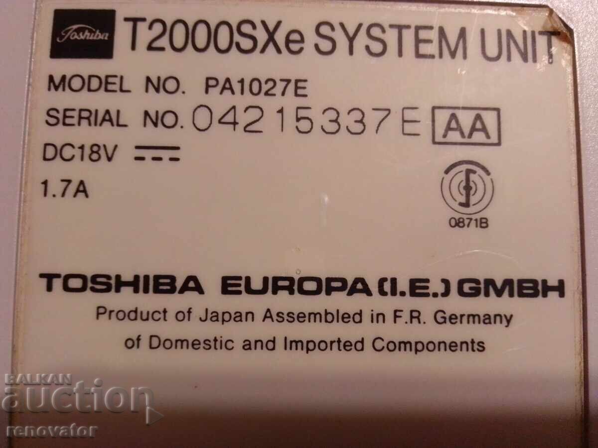 Ретро лаптоп от 90-те модел TOSHIBA T2000SXE - 7