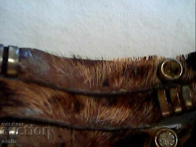 Vintage original leopard leather bracelet with price € 10.00 | 19.56 BGN Vintage original leopard leather bracelet with price € 10.00 | 19.56 BGN