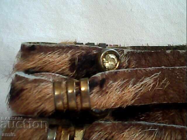 Vintage original leopard leather bracelet - 5 Vintage original leopard leather bracelet - 5