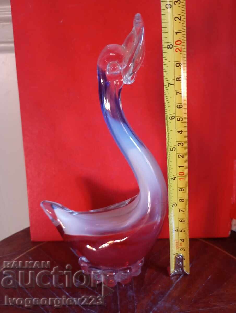 Statuetă lebădă Murano