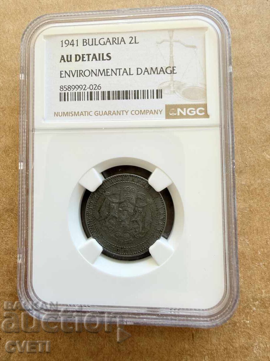 2 leva 1941 NGC graded