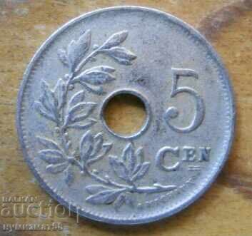 5 centimes 1922 - Belgia