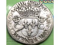 France Teston King Charles IX 29mm 9.05g Patina - rare
