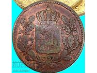 2 pfennig 1849 Bavaria Germany - rare