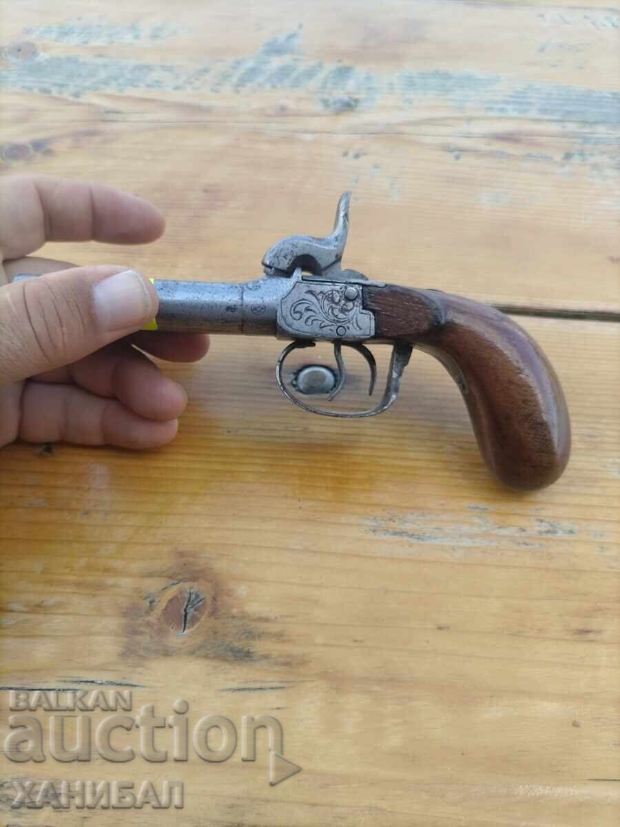 Delivery of OLD PERCUSSION DOUBLE-BARREL PISTOL