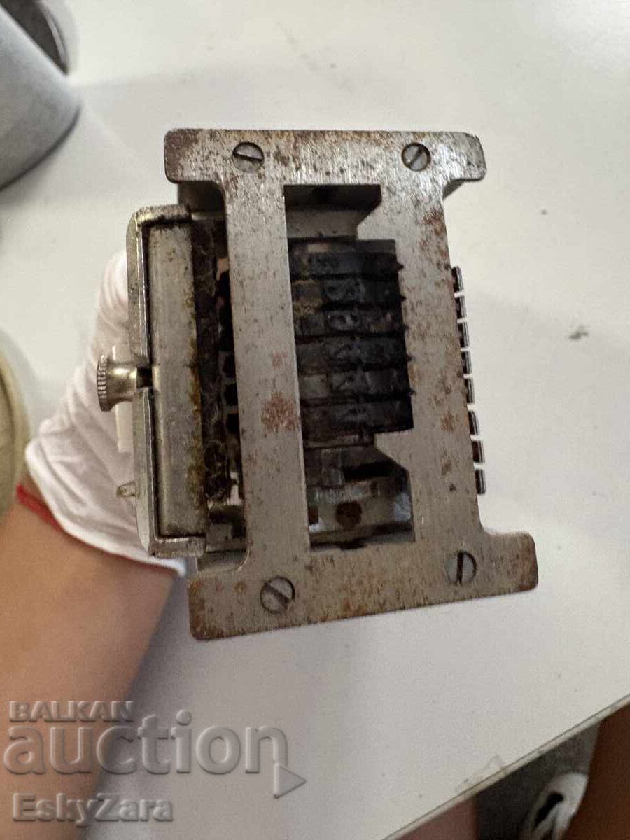 Numerotator automat metalic retro / ștampilă - 5