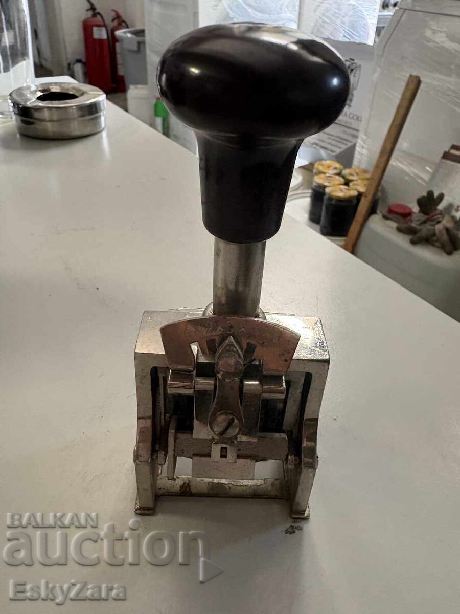 Numerotator automat metalic retro / ștampilă