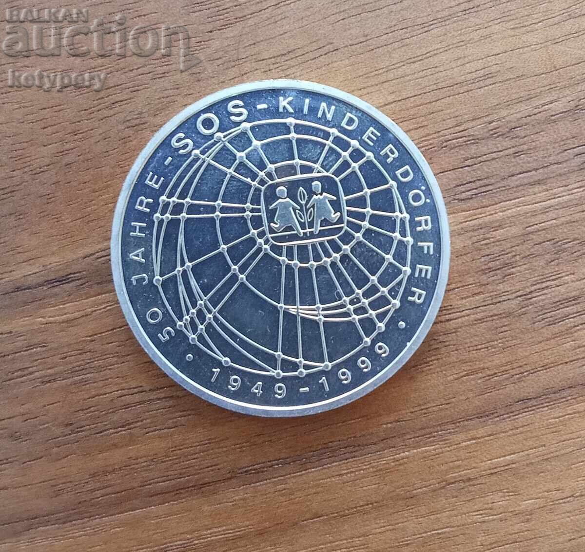 10 mărci 1999, argint de 1 cent BZȚ cu preț € 20.02 | 39.16 BGN 10 mărci 1999, argint de 1 cent BZȚ cu preț € 20.02 | 39.16 BGN