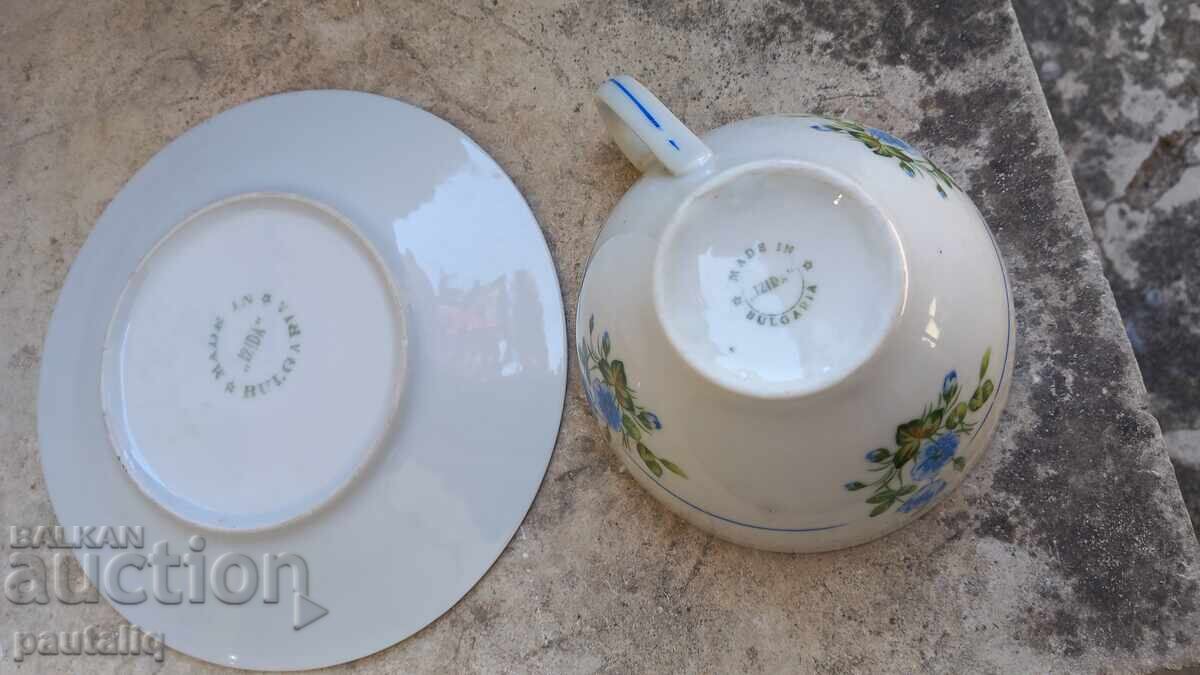 Livrarea Serviciu de ceai și cafea din porțelan bulgăresc Izida