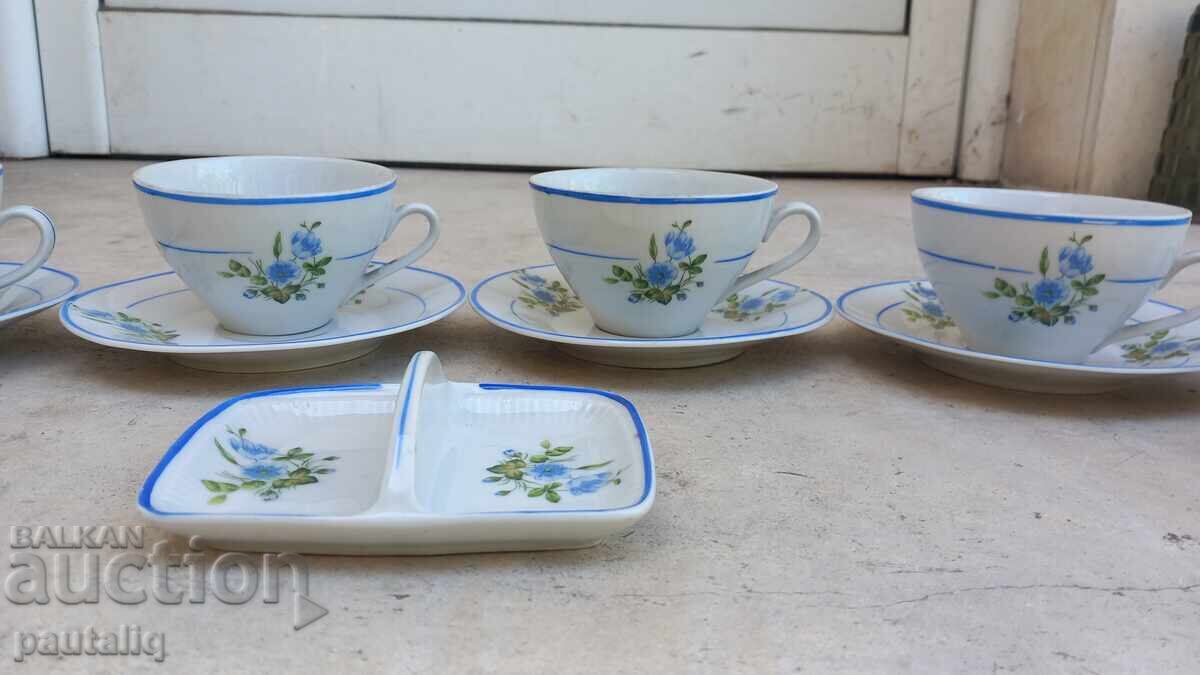 Serviciu de ceai și cafea din porțelan bulgăresc Izida - 5