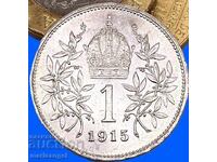 1 coroană 1915 Austria 1 coroană argint