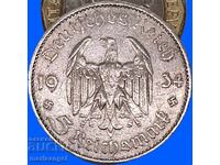 5 mărci 1934 Germania Potsdam argint