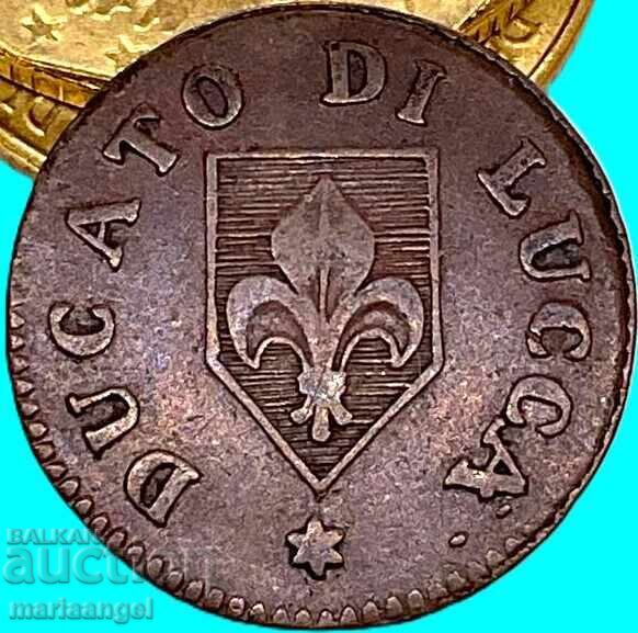 2 Quattrini 1826 Italia Ducatul Lucca - 7