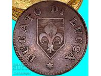 2 Quattrini 1826 Italia Ducatul Lucca