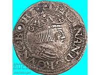 3 creițari 1548 Austria Ferdinand I Viena Vultur cu 1 cap