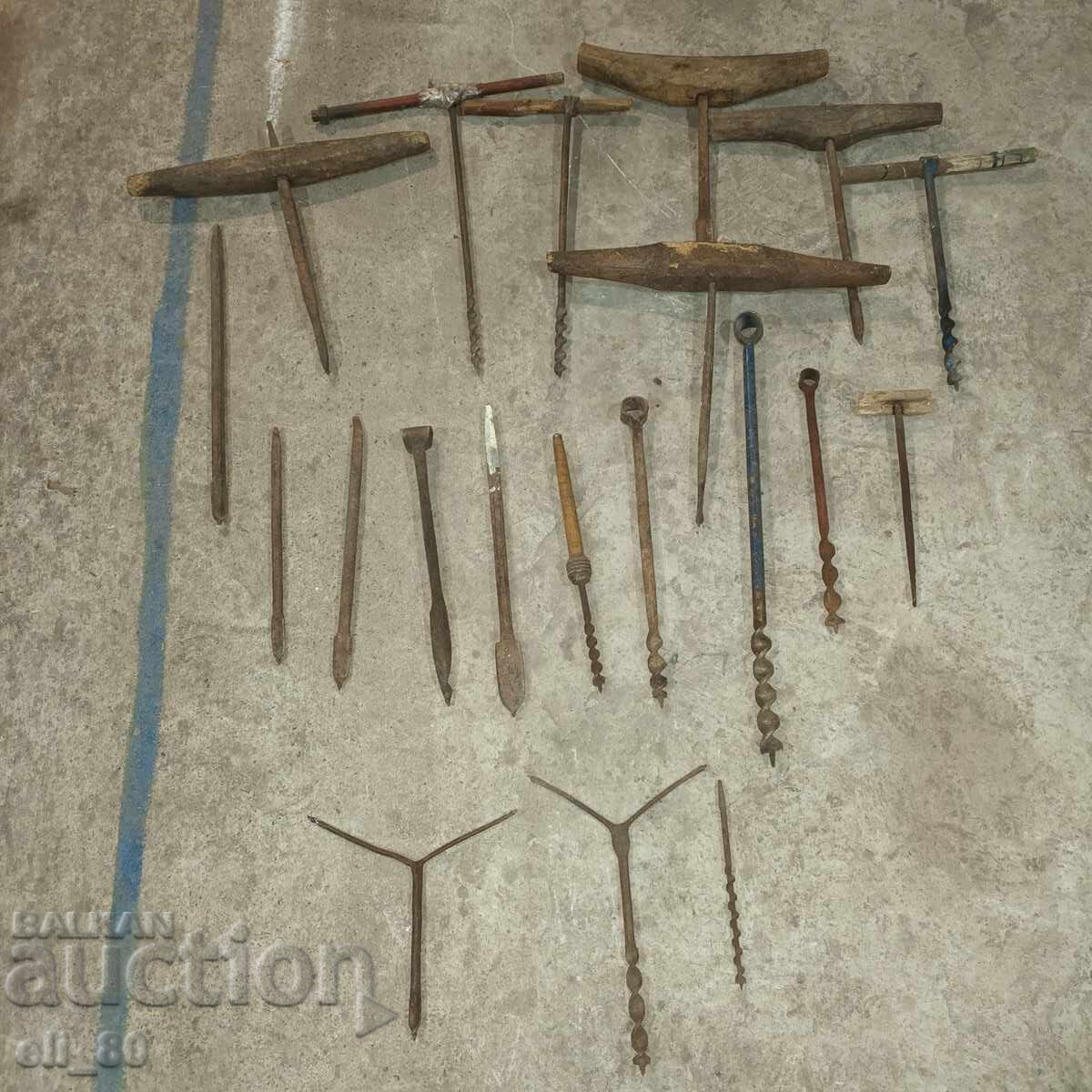 large drill bit lot 20 pieces