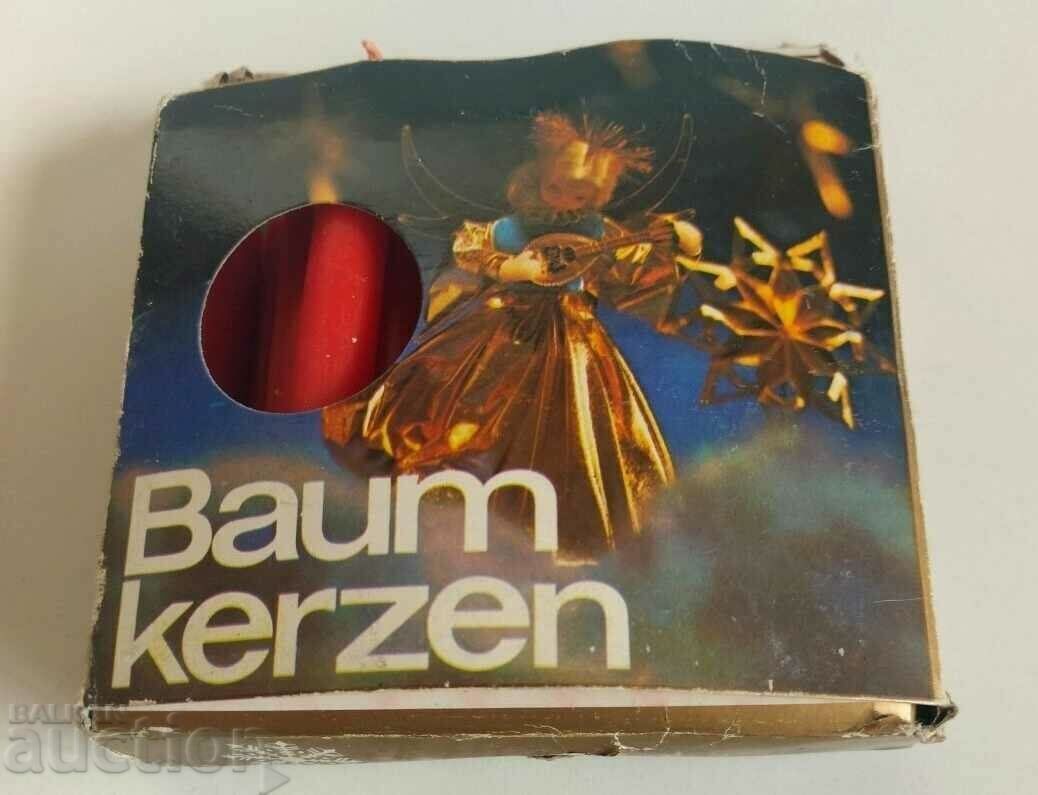 CHRISTMAS SET GERMAN CANDLES CANDLE