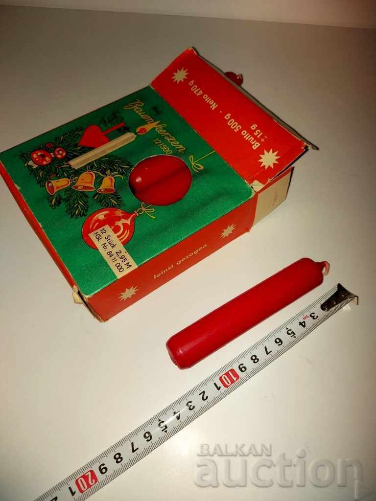 SOCIALIST CHRISTMAS GDR GERMAN CANDLE SET CANDLE SOCIALISM GERMANY - 7