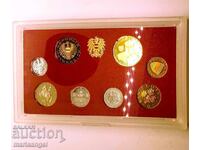 Set Euro Austria 1990 - PROOF 8 monede box