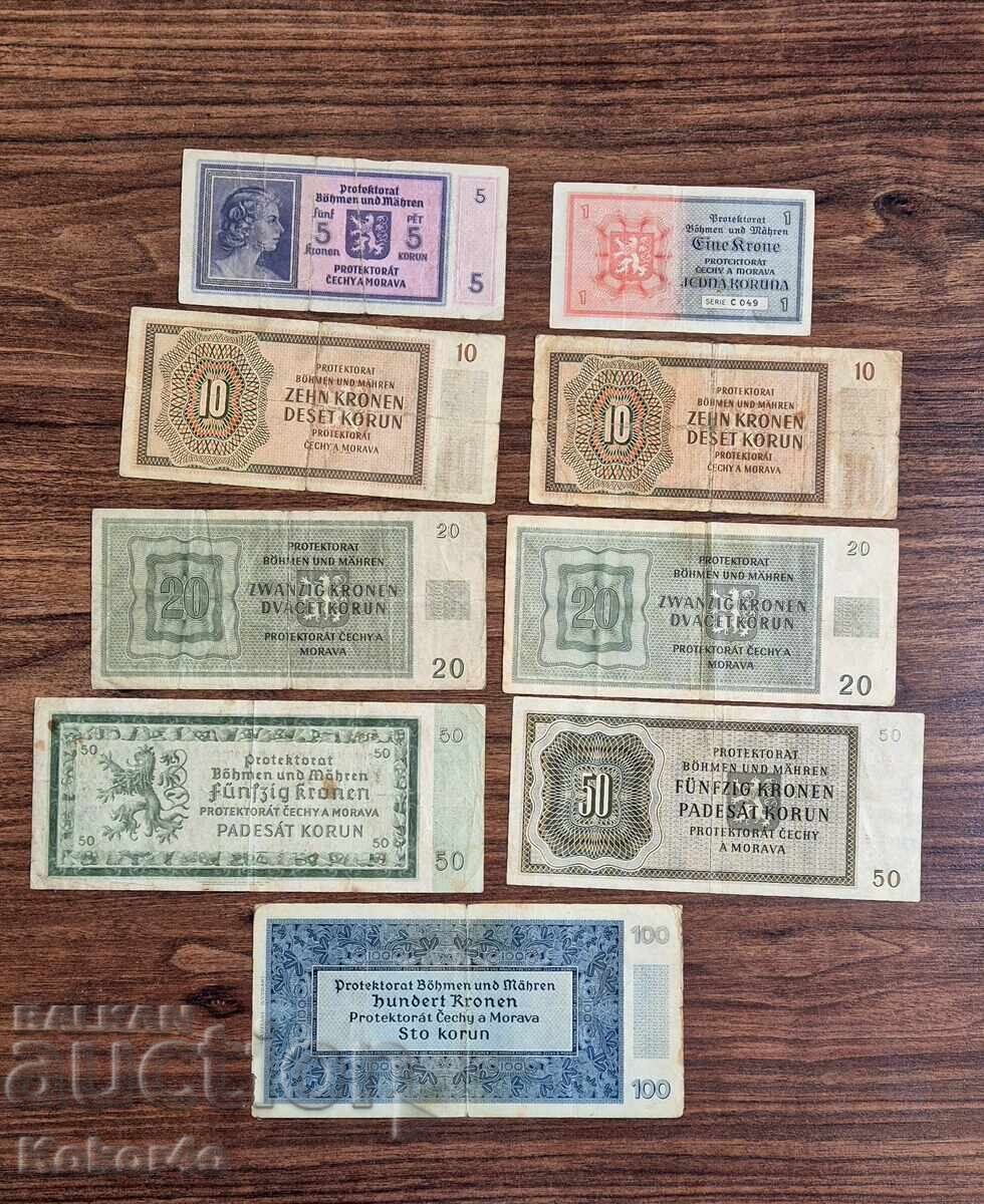 Bancnote Boemia și Moravia cu preț € 120.00 | 234.70 BGN