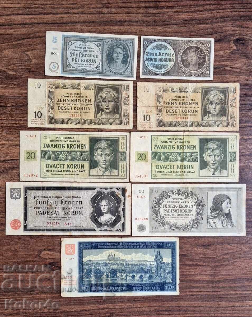 Bancnote Boemia și Moravia