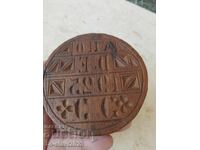 1925 Παλιά ξύλινη σφραγίδα ψωμιού