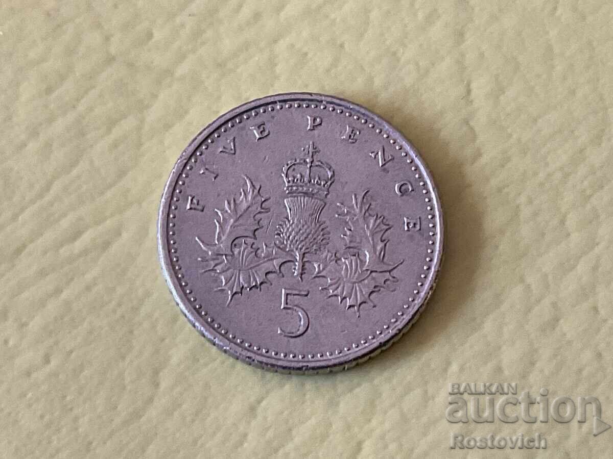 Marea Britanie 5 pence 2009
