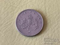 Marea Britanie 5 pence 2009