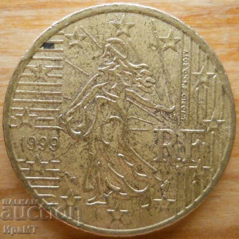 50 λεπτά του ευρώ 1999 Γαλλία με τιμή € 1.00 | 1.96 BGN