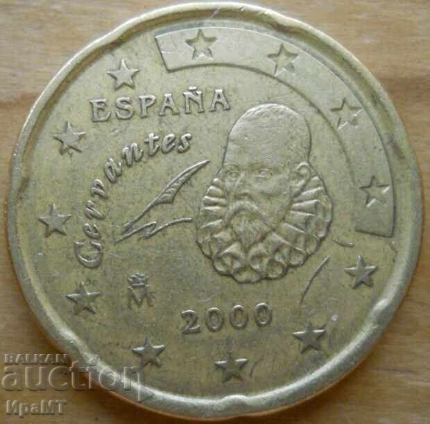 20 λεπτά του ευρώ 2000 Ισπανία με τιμή € 0.80 | 1.56 BGN