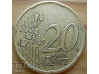 20 λεπτά του ευρώ 2000 Ισπανία