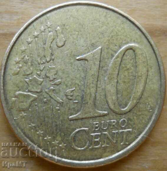 10 λεπτά του ευρώ 1999 Γαλλία