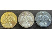 43800 Bulgaria lot 3 jetoane NIM medalion tezaurul de la Nagyszentmiklós