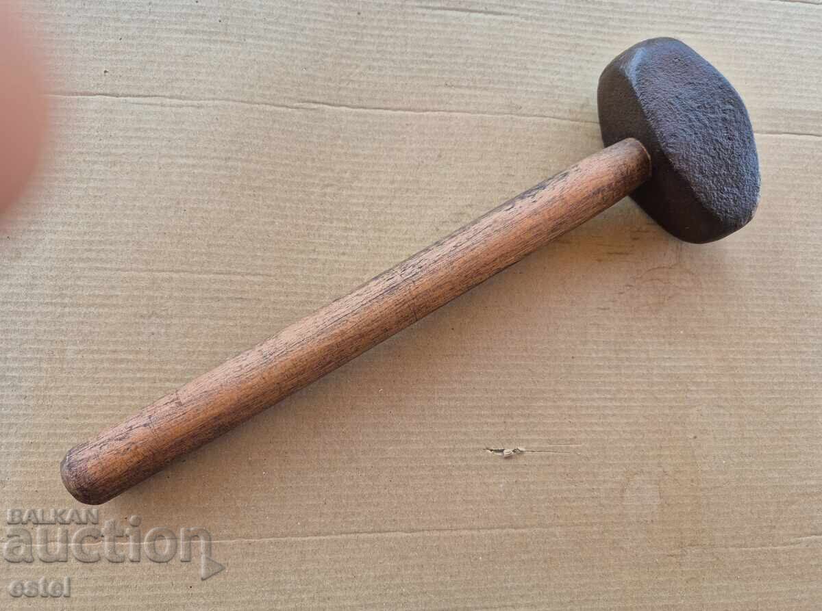 Old stonemason's hammer 0.550kg - W. Germany
