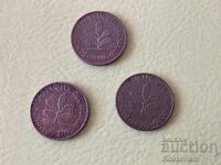 Germania 2 pfennig 1973, 1974, 1989
