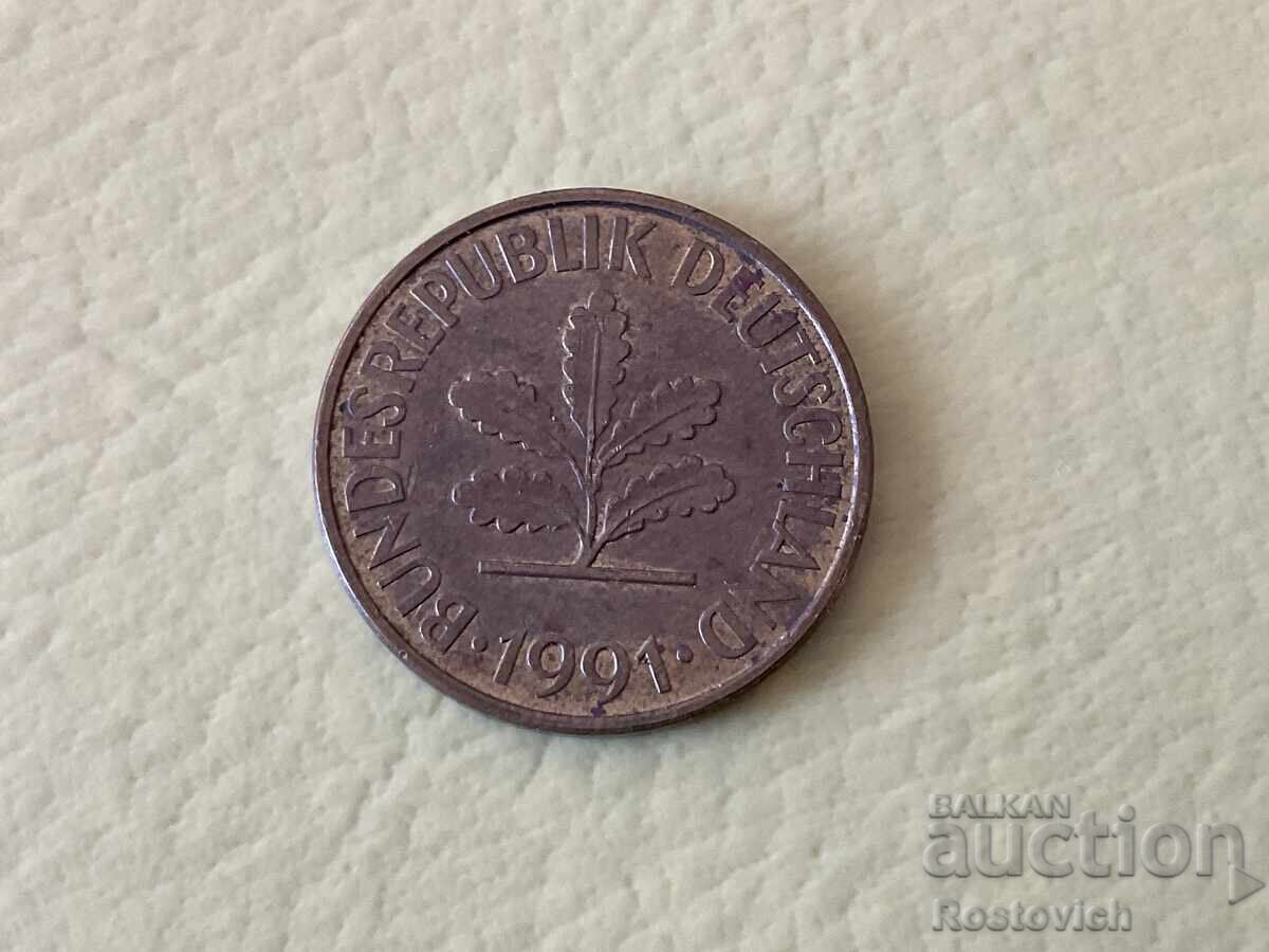 Germania 10 pfennig 1991 „A”