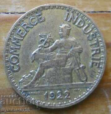 50 centimes 1922 - France with price € 0.80 | 1.56 BGN