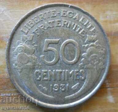 50 centimes 1931 - France