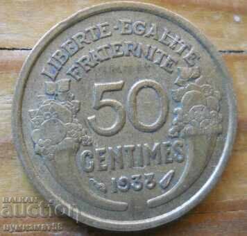 50 centimes 1938 - Γαλλία 50 centimes 1938 - Γαλλία