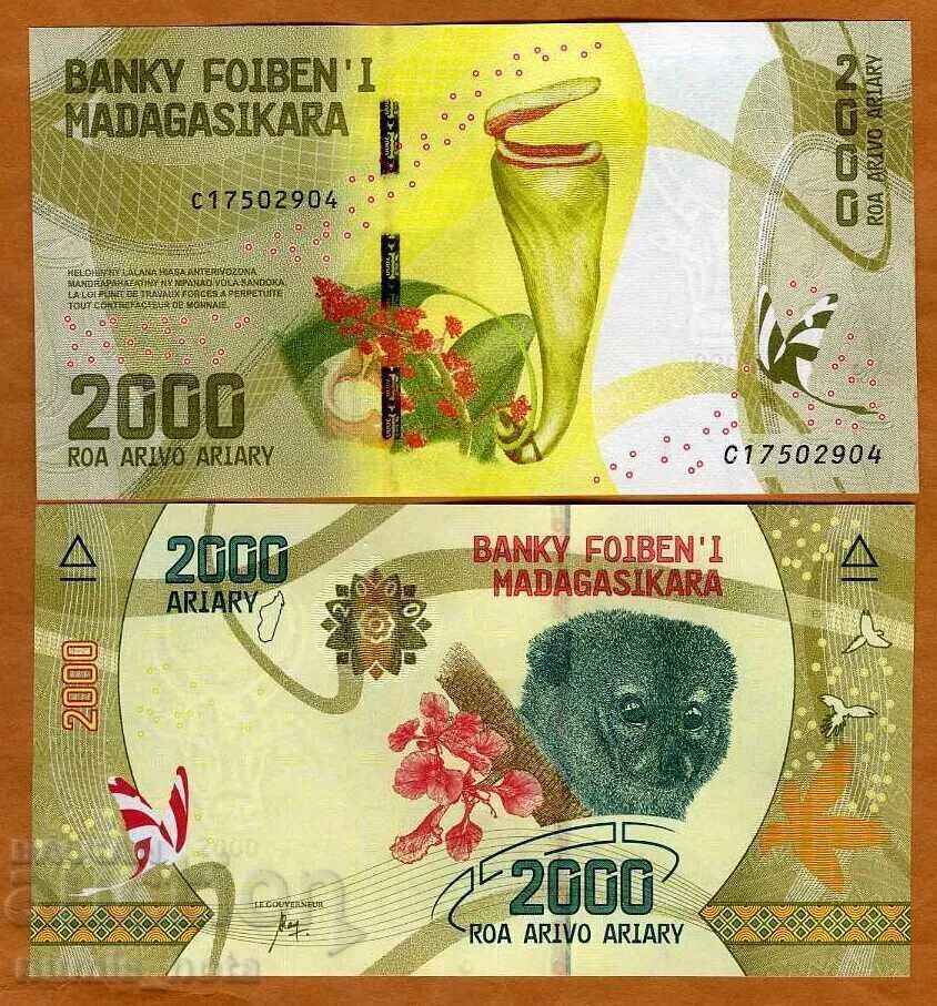 Madagascar 2000 ariari 2017 UNC