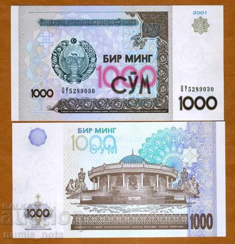 Ουζμπεκιστάν 1000 soms 2001 UNC