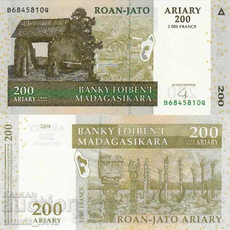 Μαδαγασκάρη 200 αριαρί 2004 UNC