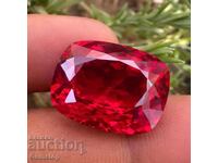 Fără preț de rezervă! 9.65 ct. rubin natural tăietură cushion, certificat GGL, de la 1 leu!