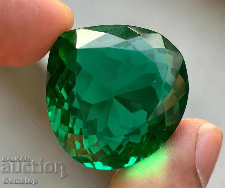 Παράδοση BZC! 10.75 ct φυσικός γρανάτης τσαβορίτης σε σχήμα αχλαδιού με πιστοποιητικό GIR από 1 ct