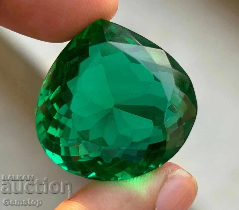 BZC! 10.75 ct φυσικός γρανάτης τσαβορίτης σε σχήμα αχλαδιού με πιστοποιητικό GIR από 1 ct - 5