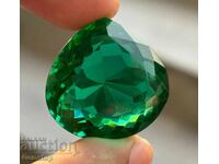 BZC! 10.75 ct φυσικός γρανάτης τσαβορίτης σε σχήμα αχλαδιού με πιστοποιητικό GIR από 1 ct