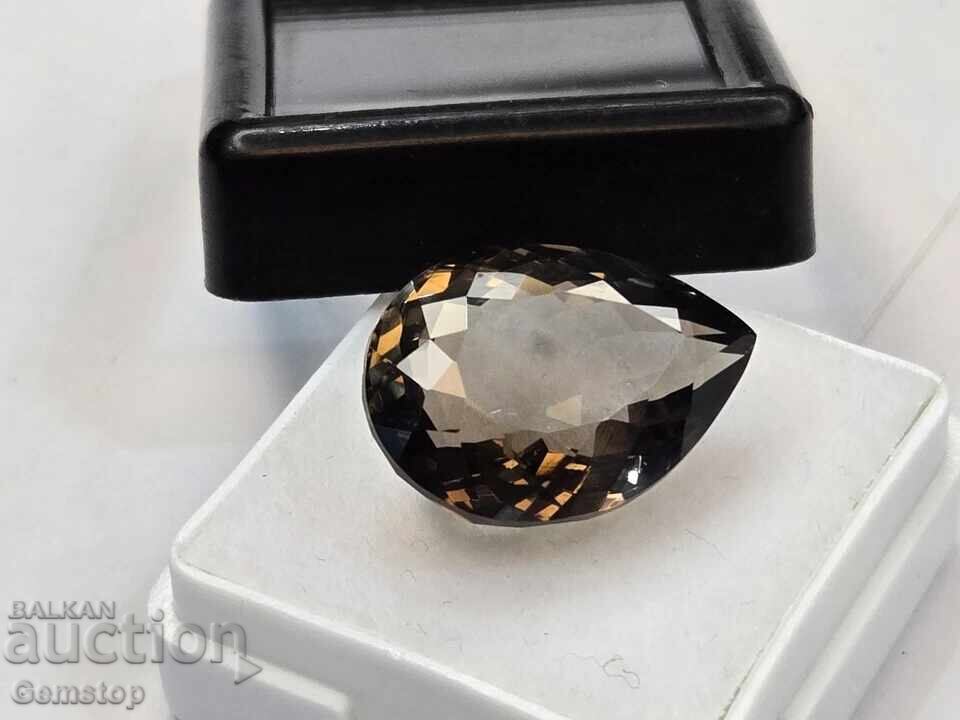 Παράδοση ΧΕ! 10.80 καράτια φυσικός καπνιστός χαλαζίας σε σχήμα αχλαδιού με πιστοποίηση AGL από 1€! Παράδοση ΧΕ! 10.80 καράτια φυσικός καπνιστός χαλαζίας σε σχήμα αχλαδιού με πιστοποίηση AGL από 1€!