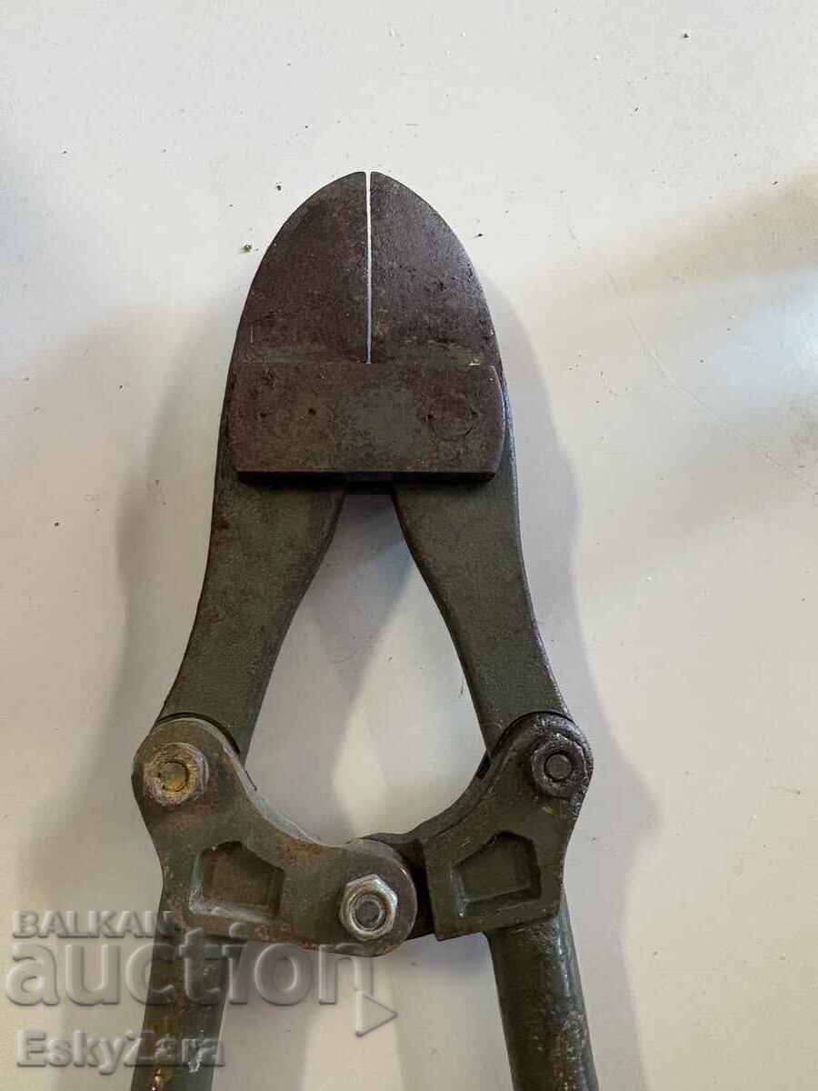 Foarfecă masivă veche pentru armătură / clește pentru tăiat bolțuri - 5