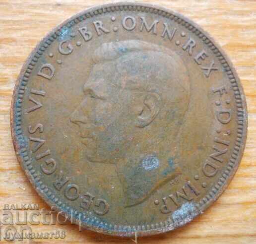 1 пени 1939 г  - Великобритания (крал Джордж VІ) с цена € 1.80 | 3.52 лв.