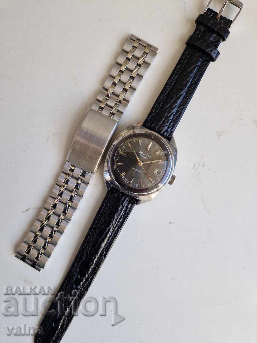 POLJOT, 23 rubine, automatic, cal. 2616.2H, carcasă 39mm! URSS, - 7